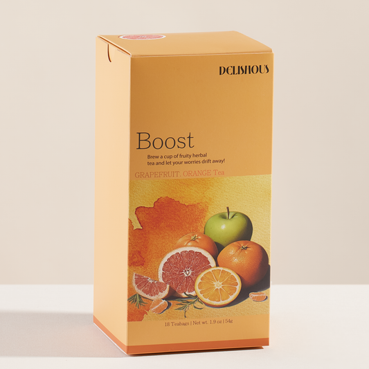 DELISHOUS Boost Grapefruit & Orange Tea Product