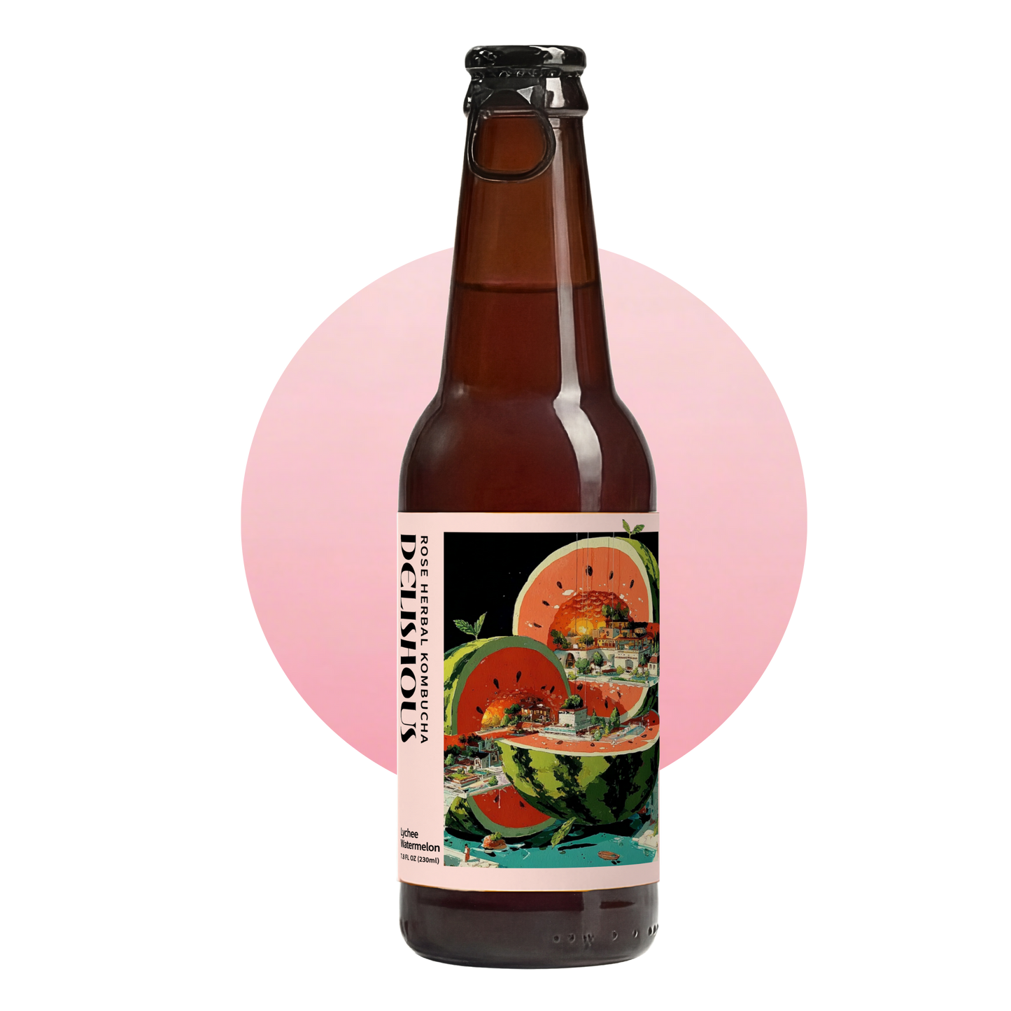 ROSE HERBAL KOMBUCHA